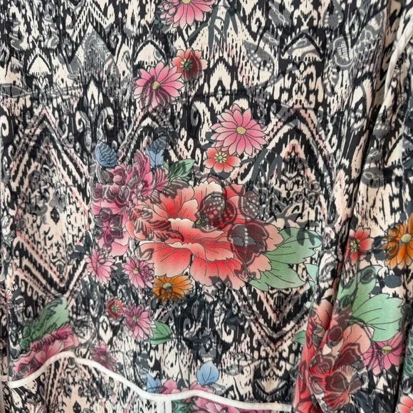 Johnny Was Ryder Vassilia Long Coat Cardigan Reversible XL - Picture 5 of 10